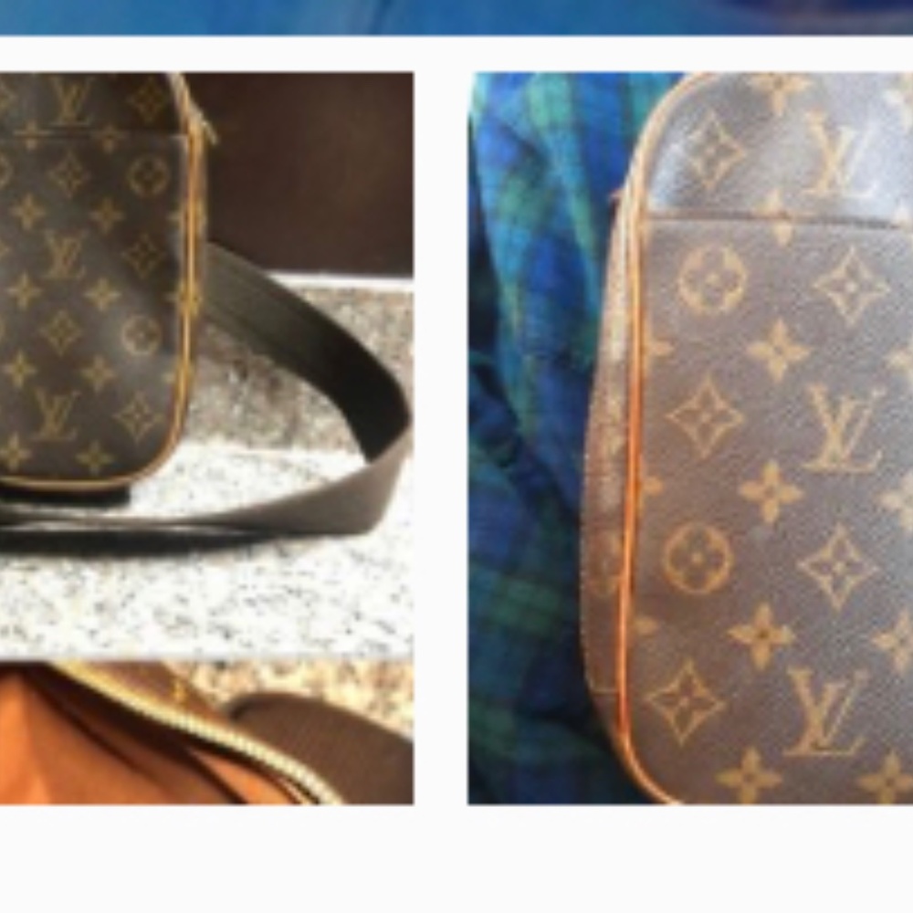 Brown Louis Vuitton cross bag super cute in great condition